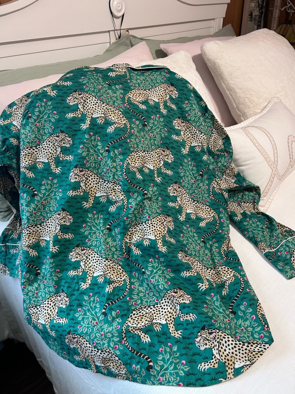 Printfresh Bagheera Leopard 🐆 Pajama Top woman’s size XL - Picture 4 of 6